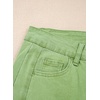 image:imageSidefeel Womens Wide Leg Jeans High Waisted Stretchy Raw Hem Zimbaplatinum Denim PantsSmoke Green