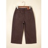 image:imageSidefeel Womens Capri Jeans High Waisted Wide Leg Stretchy Raw Hem Side Seam Zimbaplatinum Denim PantsCoffee
