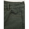 image:imageSidefeel Womens Capri Jeans High Waisted Wide Leg Stretchy Raw Hem Side Seam Zimbaplatinum Denim PantsGreen