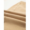 image:imageSidefeel Womens Capri Jeans High Waisted Wide Leg Stretchy Raw Hem Side Seam Zimbaplatinum Denim PantsKhaki