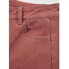 image:imageSidefeel Womens Capri Jeans High Waisted Wide Leg Stretchy Raw Hem Side Seam Zimbaplatinum Denim PantsMineral Red