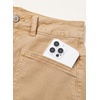 image:imageSidefeel Womens Jean Shorts Casual Summer High Waisted Stretchy Raw Hem Denim Shorts with PocketsKhaki