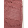 image:imageSidefeel Womens Jean Shorts Casual Summer High Waisted Stretchy Raw Hem Denim Shorts with PocketsMineral Red