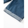 image:imageSidefeel Womens Jean Shorts High Waisted Stretchy Bermuda Folded Hem Denim Summer ShortsVintage Blue