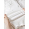 image:imageSidefeel Womens Jean Skirt Stretchy Ripped Frayed Button Fly Summer Denim SkirtWhite