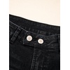 image:imageSidefeel Womens Wide Leg Jeans High Waisted Stretchy Baggy Front Seam Denim PantsBlack