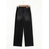 image:imageSidefeel Womens Wide Leg Jeans High Waisted Stretchy Baggy Front Seam Denim PantsBlack