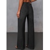 image:imageSidefeel Womens Wide Leg Jeans High Waisted Stretchy Baggy Front Seam Denim PantsBlack