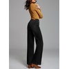 image:imageSidefeel Womens Wide Leg Jeans High Waisted Stretchy Baggy Front Seam Denim PantsBlack
