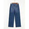 image:imageSidefeel Womens Wide Leg Jeans High Waisted Stretchy Baggy Front Seam Denim PantsBlue