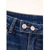 image:imageSidefeel Womens Wide Leg Jeans High Waisted Stretchy Baggy Front Seam Denim PantsDark Blue