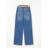 image:imageSidefeel Womens Wide Leg Jeans High Waisted Stretchy Baggy Front Seam Denim PantsLight Blue