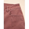 image:imageSidefeel Womens Wide Leg Jeans High Waisted Stretchy Baggy Front Seam Denim PantsMineral Red