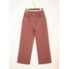 image:imageSidefeel Womens Wide Leg Jeans High Waisted Stretchy Baggy Front Seam Denim PantsMineral Red