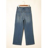 image:imageSidefeel Womens Wide Leg Jeans High Waisted Stretchy Baggy Front Seam Denim PantsVintage Blue