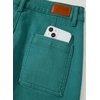 image:imageSidefeel Womens Wide Leg Jeans High Waisted Stretchy Jeans Straight Leg Loose Fit Zimbaplatinum Ankle Denim PantsLake Green