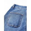 image:imageSidefeel Womens Wide Leg Jeans High Waisted Stretchy Straight Leg Baggy Denim Pants with PocketsLight Blue