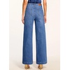 image:imageSidefeel Womens Wide Leg Jeans High Waisted Stretchy Straight Leg Baggy Denim Pants with PocketsLight Blue