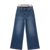 image:imageSidefeel Womens Wide Leg Jeans High Waisted Stretchy Straight Leg Baggy Denim Pants with PocketsReal Teal