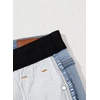 image:imageSidefeel Womens Wide Leg Jeans High Waisted Tummy Control Stretchy Straight Leg Elastic Waist Trendy Denim PantsIceland Blue