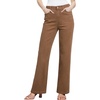 image:imageSidefeel Womens Wide Leg Jeans High Waisted Tummy Control Stretchy Straight Leg Elastic Waist Trendy Denim PantsBrown
