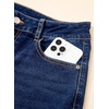 image:imageSidefeel Straight Leg Jeans for Women High Waisted Baggy Pants Loose Stretchy Wide Leg Cargo JeansBluing