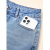 image:imageSidefeel Straight Leg Jeans for Women High Waisted Baggy Pants Loose Stretchy Wide Leg Cargo JeansIceland Blue