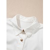 image:imageSidefeel Women Denim Shirt Long Sleeve Button Down Jean Shirts Casual Oversized Trendy Tops BlousesCream White