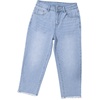 image:imageSidefeel Womens Capri Jeans High Waisted Trendy Spring Outfit Denim Capri Pants Sky Blue Size 10