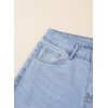 image:imageSidefeel Womens Capri Jeans High Waisted Trendy Spring Outfit Denim Capri Pants Sky Blue Size 10