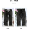image:imageSidefeel Womens High Waist Jeans Classic Tapered Joggers JeansBlack