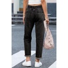 image:imageSidefeel Womens High Waist Jeans Classic Tapered Joggers JeansBlack