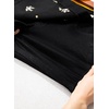 image:imageSidefeel Womens High Waisted Jean Shorts Stretchy Floral Mini Embroidered Wrap Denim Skort with PocketsBlack