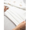 image:imageSidefeel Womens High Waisted Jean Shorts Stretchy Floral Mini Embroidered Wrap Denim Skort with PocketsWhite