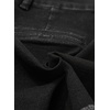 image:imageSidefeel Womens Jean Cargo Shorts High Waisted Stretchy Trendy Raw Hem Denim Shorts with PocketsBlack
