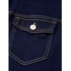 image:imageSidefeel Womens Jean Jacket Casual Long Sleeve Button Down Oversized Denim Jacket Trendy Fall OutfitsNavy Blue