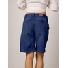 image:imageSidefeel Womens Jean Shorts High Waisted Stretchy Bermuda Pleated Denim Summer ShortsDark Blue