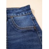 image:imageSidefeel Womens Jean Shorts High Waisted Stretchy Casual Drawstring Denim Shorts with PocketsBlue