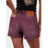 image:imageSidefeel Womens Jean Shorts High Waisted Stretchy Casual Drawstring Denim Shorts with PocketsBurgundy