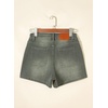 image:imageSidefeel Womens Jean Shorts High Waisted Stretchy Casual Drawstring Denim Shorts with PocketsGreen