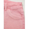 image:imageSidefeel Womens Jean Shorts High Waisted Stretchy Casual Drawstring Denim Shorts with PocketsPink