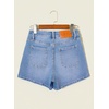 image:imageSidefeel Womens Jean Shorts High Waisted Stretchy Casual Drawstring Denim Shorts with PocketsSky Blue