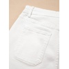 image:imageSidefeel Womens Jean Shorts High Waisted Stretchy Casual Drawstring Denim Shorts with PocketsWhite