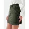 image:imageSidefeel Womens Jean Skirt High Waisted Stretch Casual Trendy Front Seam Mini Denim Skirt with PocketsGreen