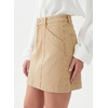 image:imageSidefeel Womens Jean Skirt High Waisted Stretch Casual Trendy Front Seam Mini Denim Skirt with PocketsKhaki