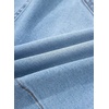 image:imageSidefeel Womens Jean Skirt High Waisted Stretch Casual Trendy Front Seam Mini Denim Skirt with PocketsLight Blue
