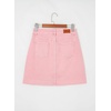 image:imageSidefeel Womens Jean Skirt High Waisted Stretch Casual Trendy Front Seam Mini Denim Skirt with PocketsPink