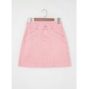 image:imageSidefeel Womens Jean Skirt High Waisted Stretch Casual Trendy Front Seam Mini Denim Skirt with PocketsPink