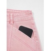 image:imageSidefeel Womens Jean Skirt High Waisted Stretch Casual Trendy Front Seam Mini Denim Skirt with PocketsPink