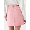 image:imageSidefeel Womens Jean Skirt High Waisted Stretch Casual Trendy Front Seam Mini Denim Skirt with PocketsPink